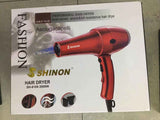 ( red color ) Shinon Hair Dryers Salon Home Used Professional Blow Hair Dryer With complete accessories