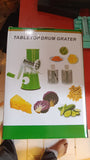 Multifunctional Manual Vegetable TABLE TOP DRUM Cutter Slicer ( Random Color )