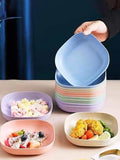 10Pcs Multi-Function Eco-Friendly Colored Plastic Bone Dish Household 6 Inch Small Plate Small Dish Snack Cake Plate Table Garbage Plate Kitchen Accessories (Random Colours)