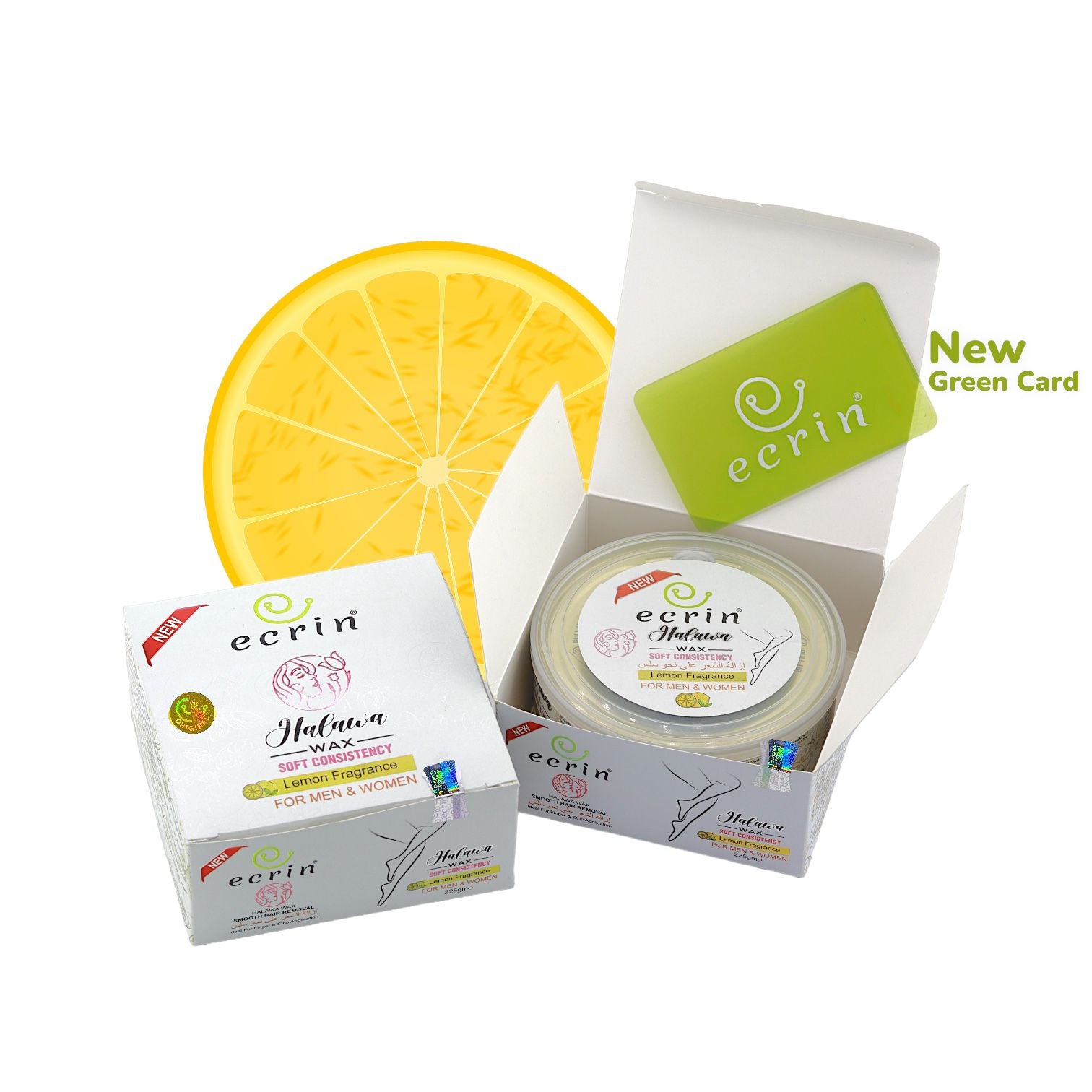 ECRINCOSMETICS Ecrin Organic Halawa Wax - 100% Lemon & Sugar Base 225g