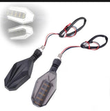 4Pcs Motorbike Universal LED Indicator With DRL And Yellow Parking Light For all bikes (Random Color)