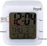 Creative Alarm Clock Sublimation LED Digital Clock 7 Color Changing Light Night Glowing Kids Desk Clock