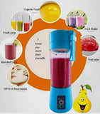 Portable Mini 6 Blade Juicer Blender | Outdoor Juicing Cup (380ml) - Rechargeable (Random Color)