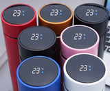 Temperature Display Indicator Insulated Stainless Steel Hot & Cold Flask Bottle (Random Color) (500 ML )