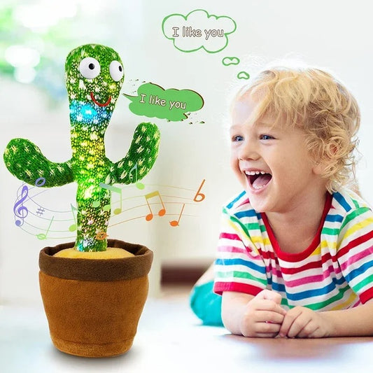 DANCING CACTUS TOY With Mufler Hat (RECHARGEABLE) (With Box)