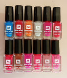 Pack Of 6 Miss Rose Peel Off Nail Polish