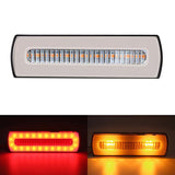 1 pc LED Motorcycle Light Moto Rear Lights 40 LED Dual Color Light Guide Flow Direction Turning Brake Tail Lamp