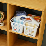 Plastic Bathroom Basket Kitchen Sink Basket Shower Caddy Basket With Compartments,(Random Color )