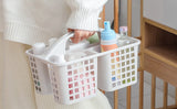 Plastic Bathroom Basket Kitchen Sink Basket Shower Caddy Basket With Compartments,(Random Color )