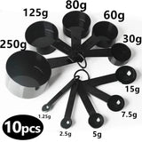 10pcs Kitchen Measuring Spoons Teaspoon Coffee Sugar Scoop Cake Baking Flour Measuring Cups Kitchen