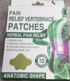 HYLLIS Pain Relief Patches - 10 Neck Pain Patches / Safe & Natural Neck & Back Pain Relief Products