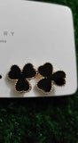 1 Pair Black Mini hearts trending earrings