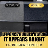 QIFENGHE Car Plastic Restorer - Auto Interior & Panel Renewal Wax Coating Agent Car Wax Car Wax Polish 200gm + Sponge