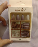 96 PCs Nude Colors Nail Pack Without Glue Or Sticker (Random Color)