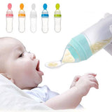 Silicone Bottle Feeding Baby Spoon Feeder - Best Quality Spoon Feeder - Random Color