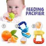 Baby Solid Baby Fruit Pacifier Fresh Fruit Feeder Infant Teething Toy Nibbler Teether Pacifier Safe Silicone Pacifier (Random Color)
