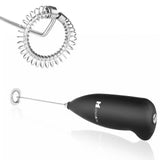 Electric Egg Beater Milk Drink Coffee Whisk Mixer Foamer Mini Handle Stirrer Practical Cooking Tool Kitchen Cell Operated (Mix/Random Color)
