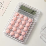 Student Calculator LCD Display Large Screen Siicone Buttons 8-Digit Handheld Study Electronic Calculator School Supplies(Random Color)