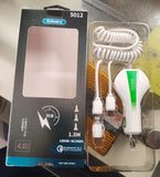 Aolike 5012 Car Phone Charger USB Fast Charge One Drag 3in1 Universal Car Charger