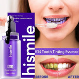 HISMILE V34 Teeth Removing Deep Smoke Stains Gingiva Protection Purple Orthopedic Toothpaste Cleans Oral Cavity Brightness Teeth 30ml