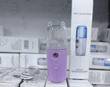 Nano Facial Mist Sprayer, 30ml Handy Atomization Machine Face Moisturizing Hydration USB Charging (random color)