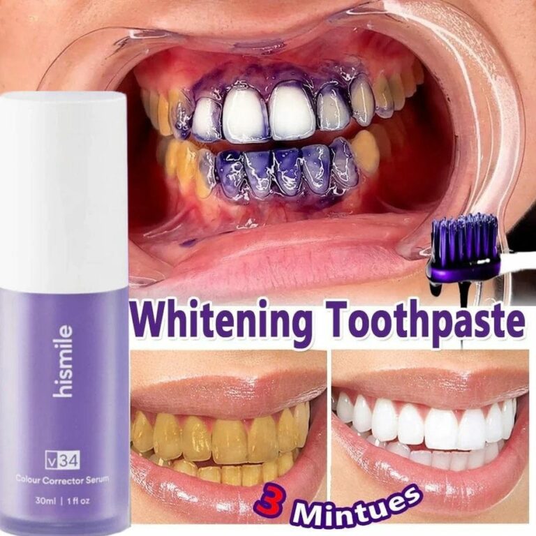 Pack Of 2 Teeth Brightening Hismiles V34 Colour Corrector Serum + Micro Nano Toothbrush Deal For Sensitive Gums Toothbrush