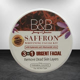 B And B Saffron Whitening Facial Kit 3 In 1 - Urgent Facial & Dead Skin Removal