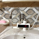 Electric Water Heating Faucet Tap For Kitchens And Bathrooms Digital Temp° Display | Hot Water(Without Shower )