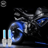 Pack Of 2 Car Wheel LED Light And Motorcycle Bike Light Wheel Light | Led Neon Light (Random Color)