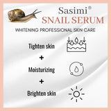 Sasimi Snail Serum High Quality Anti Aging Moisturizing & Whitening Serum For Pores & Acne 30Ml