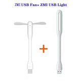 USB Fan Portable Adapter I LED USB Light Lamp Enhanced Version for Laptop Notebook Computer PC Power Bank (random color)