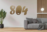 3d wall clock Wooden Golden color Wall Clock (804)