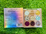 Glitter Butter Sparkle Eyeshadow Palette 9 In 1 Kit For Eye Makeup Shimmer Highlighter Metallic Eye Shadow, Rainbow Eyeshadow Pallets