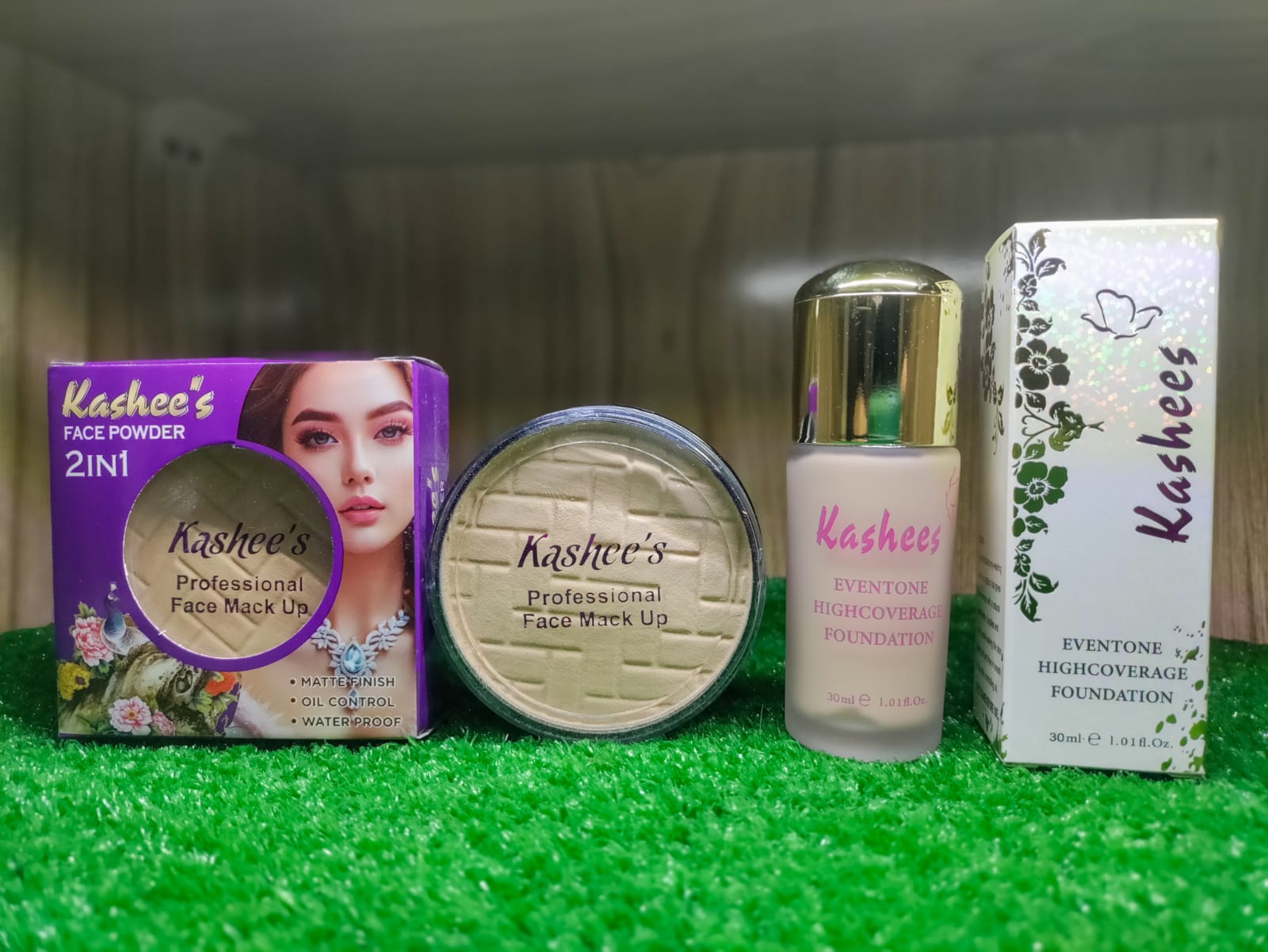 2 In 1 Kashee's Foundation Deal, Foundation & Compact Powder, Pack Of 2