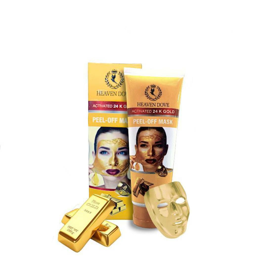 Heaven Original Dove 24K Gold Peel Off Mask – Luxurious Anti-Aging & Deep Cleansing Skincare - 100 Ml