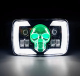 Skull Style Headlight With Indicators Beam For Bike | Upgraded Model Original Fitting For Honda CD70 / CG125