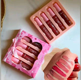 4-Piece Color Castle Bow Lip Gloss Set – Cute Bow Design, Vibrant Shades, Smooth & Glossy Finish