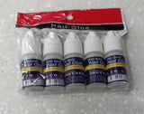 Pack Of 5 – Strong Nail Glue For Nail Art, Decorations & Artificial Nails – Quick-Drying Adhesive For Press-Ons, Nail Tips, Rhinestones & DIY Manicure
