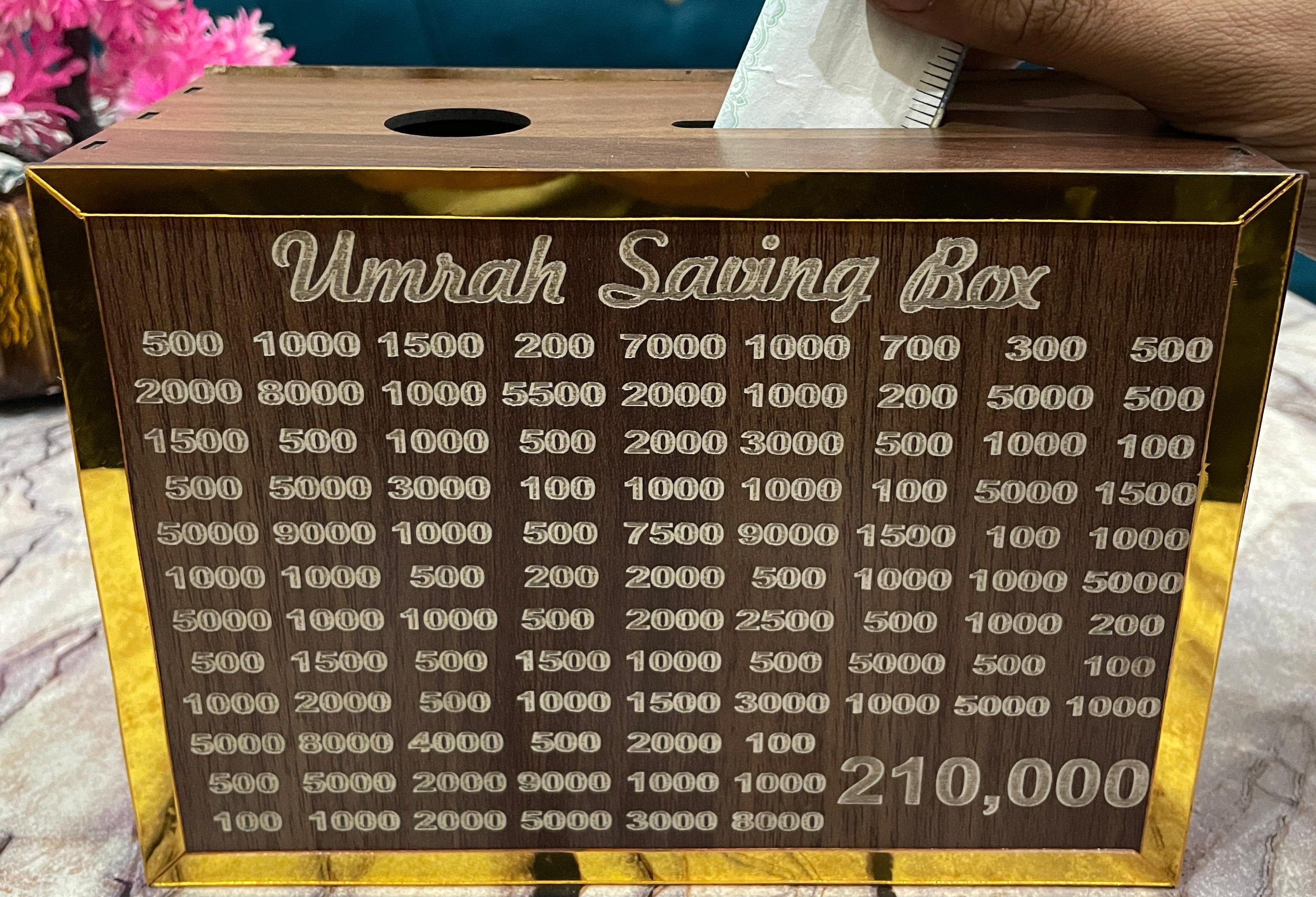 Umrah Saving Box - Box For Umrah Saving | Umrah Saving Box - Best Quality Umrah Saving Box - 210,000 Umrah Saving Box ( Random Design )