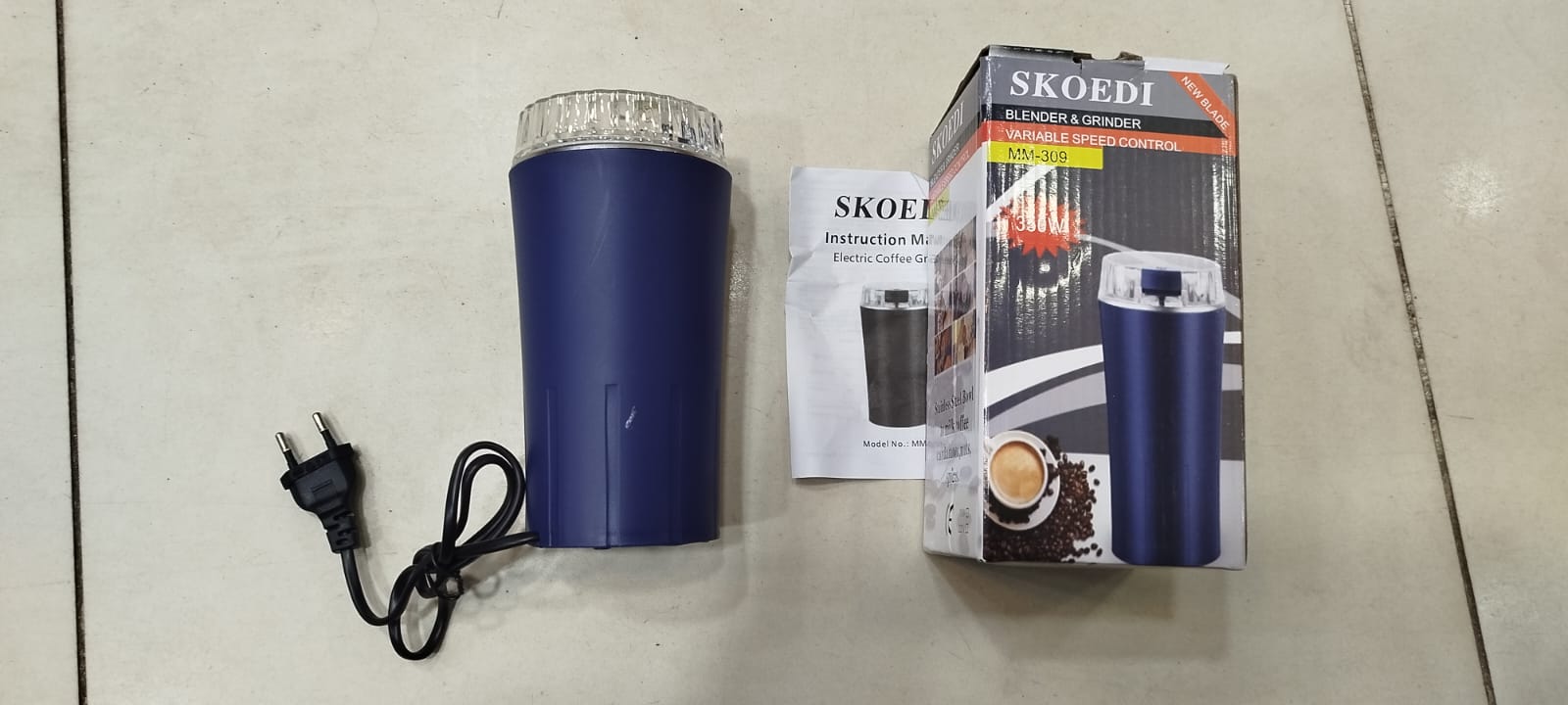 Electric Coffee Grinder & Food Processor – 350W Powerful Motor