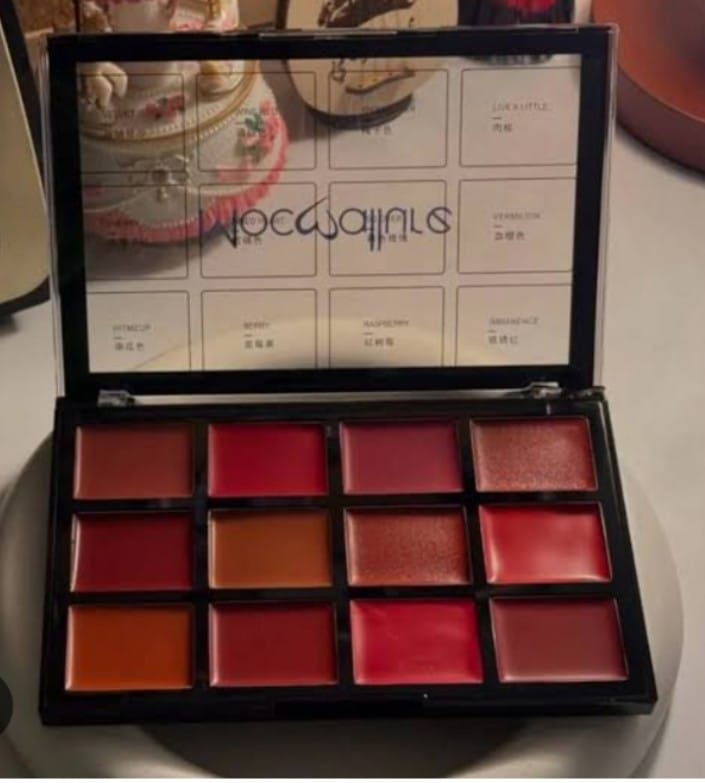 Mocallure 12-Color Lip Palette / Long-Lasting Professional Lip Kit For Every Mood