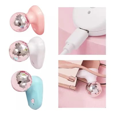 Pack Of 01 - Mini Massager – USB Rechargeable Handheld Device With 6 Vibration Levels For Muscle Relief & Relaxation Random Colors