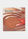 Biscuit Shaped Notebook – 80 Pages Round Steno Pad For Students, Artists & Kids – Fun Chocolate Biscuit Design, Portable Memo Notepad For Notes, Sketching, Doodling & Creative Writing