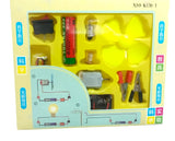 Bulb And Fan Electric Science Experiment Kit For Kids And Adults – DIY STEM Educational Toy For Physics Projects, Model Building, And Circuit Learning – Hands-On School Science Experiment Kit With Motor, Fan, Bulb, And Accessories (Random Color)