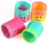 Pack Of 12 Magic Slinky Spring Finger Fidget Toys – Stress Relief Sensory Toy For Kids & Adults, Fun Party Favors And Learning Activity, Multicolor