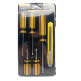 Set Of 5 Screwdrivers & 1 Cutter – High Quality Hand Tool Kit With 2 Straight, 3 Cross Screwdrivers & Sharp Cutter For Household And DIY Use
