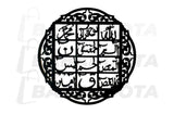 (Buy One Get 1 Free) 3D Wooden Calligraphy Loh-E-Qurani + Round Aytul Kursi+ Fabi