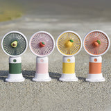 Mini Fan Multifunctional Cool Summer Fruit Cartoon Handheld Mini Fan(Random Color )