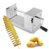 Professional Potato Spiral Cutter, Manual Stainless Steel Potatoes Twister Slicer