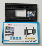 MHS Fixed Tv Wall Mount Bracket 14 To 42 Inch Heavy Duty Led Lcd Tv Stand With Bubble Level And Complete Fitting Kit